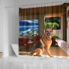 Amazing German Shepherd Print Shower Curtains