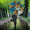 Cute Shetland Sheepdog Print Umbrellas