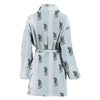 African Grey Parrot Patterns Print Bath Robe