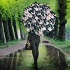 Border Collie Dog In Lots Print Umbrellas