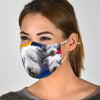 Lovely Bearded Collie Print Face Mask