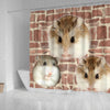 Lovely Roborovski Hamster Print Shower Curtains