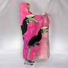 African Pied Hornbill Bird Print Hooded Blanket