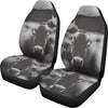 Black&White Brown Swiss cattle (Cow) Print Car Seat Covers