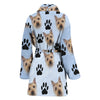 Cairn Terrier Patterns Print Women's Bath Robe