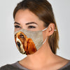 Basset Hound Print Face Mask