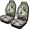 Cute Weimaraner Collage Print Car Seat covers