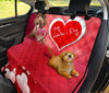 Valentine's Day Spacial Poodle Dog Print Pet Seat Covers