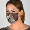 American Eskimo Dog Print Face Mask