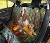 Cute Basset Hound Dog Print Pet Seat Covers