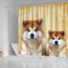 Akita Dog Print Shower Curtains