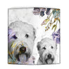 Amazing Briard Dog On White Print Women's Leather Wallet