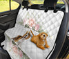 Cute Beagle Dog Floral Print Pet Seat Covers