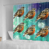 Lovely Accentor Bird Print Shower Curtains