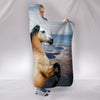 Andalusian Horse Print Hooded Blanket