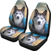 Siberian Husky Print Car Seat Covers