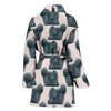 Puli Dog Pattern Print Women's Bath Robe