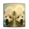 Cute American Eskimo Dog Print Women's Leather Wallet