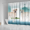 Labrador Retriever Dog Print Shower Curtain