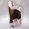 American Water Spaniel Print Hooded Blanket