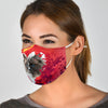 Ragdoll Cat On Heart Print Face Mask