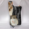 Roborovski Hamster On Black Print Hooded Blanket