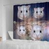 Campbell's Dwarf Hamster Print Shower Curtains