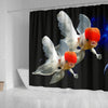 Oranda Fish Print Shower Curtains