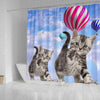 American Shorthair Cat Print Shower Curtains