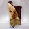 Golden Retriever Print Hooded Blanket