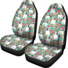 French Bulldog Floral Print Car Seat Covers