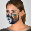 Cute Siberian Husky Print Face Mask