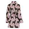 Boykin Spaniel Dog Floral Print Women's Bath Robe
