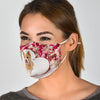 Norwich Terrier Floral Print Face Mask