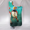 Zebra Finch Bird Print Hooded Blanket