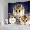 Roborovski Hamster Print Shower Curtains