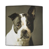 Boston Terrier On Black Print Women's Leather Wallet