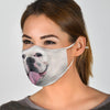 Smiley French Bulldog Print Face Mask