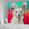 Kuvasz Dog Print Shower Curtain