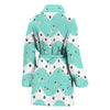 ToyFox Terrier Print Women's Bath Robe