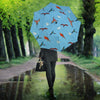 Flying Parrots Print Umbrellas