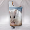 Chinese Hamster Print Hooded Blanket