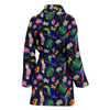 Lovely Parrots With Flower Print Women's Bath Robe