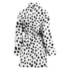 Dalmatian Dog Skin Print Women's Bath Robe