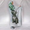 Cute Boston Terrier Puppy Print Hooded Blanket