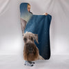 Cesky Terrier Print Hooded Blanket