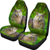 Chartreux Cat Nature Print Car Seat Covers