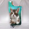 American Wirehair Cat Print Hooded Blanket