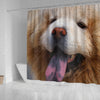 Lovely Chow Chow Dog Print Shower Curtains