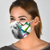 Amazing Bearded Collie Print Face Mask